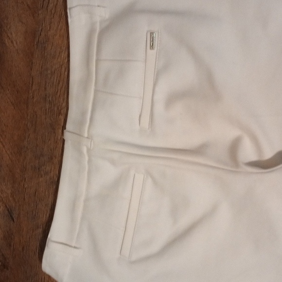 White House Black Market White 2R Slim Ankle  White Dress pants Very Nice! - Picture 5 of 5